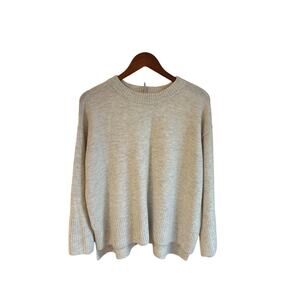 CECE WOMENS LIGHT BEIGE OFF WHITE KNITT SWEATER, PULLOVER 1X